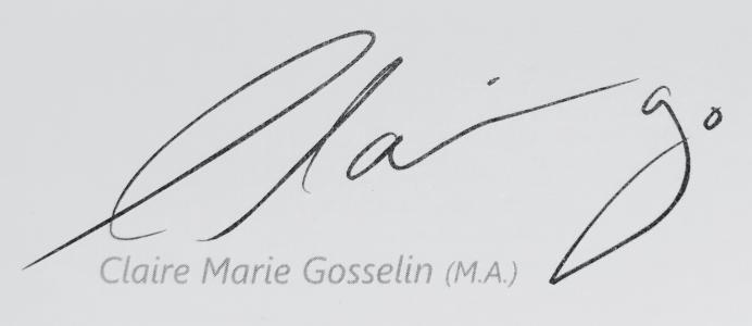 Logo de Claire Marie Gosselin M.A.